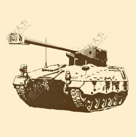 顶置式火炮坦克图片