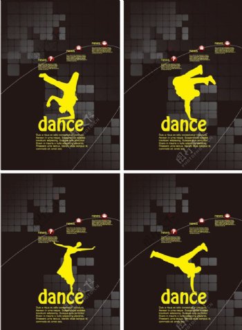 舞蹈海报背景图片