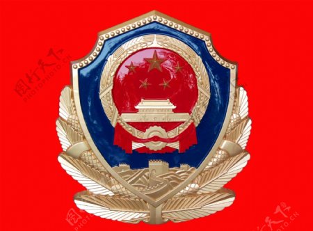 警徽章图片