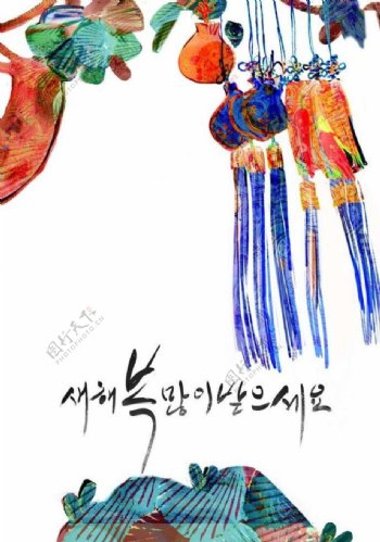 韩国传统国画图片