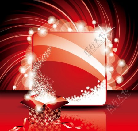 新年背景圣诞背景圣诞贺卡动感线条礼盒星光图片
