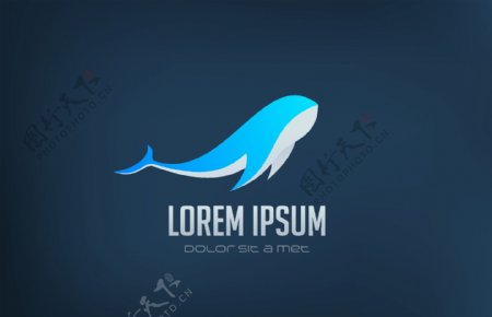 海豚LOGO设计图片