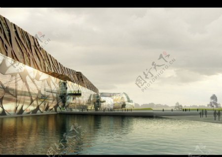滨水建筑效果图图片