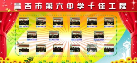 昌吉市第六中学十佳工程图片