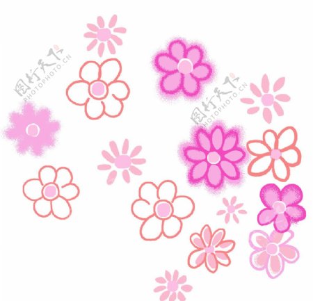 可爱的粉色小花图片