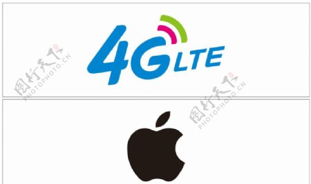 4G苹果标牌图片