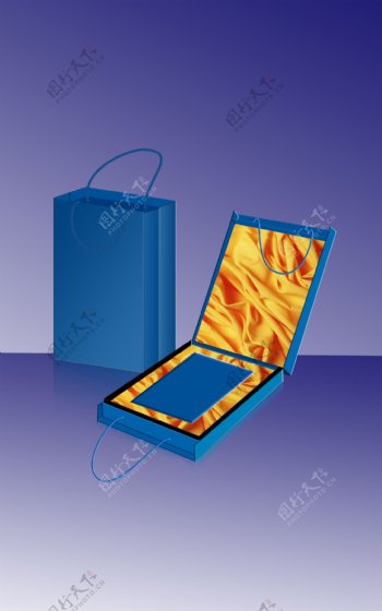 精品书手提盒效果图图片