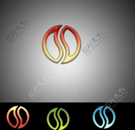 H字形科技Logo设计图片