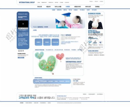 韩国精品网页模板图片