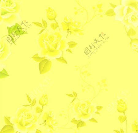 黄色玫瑰素材图片