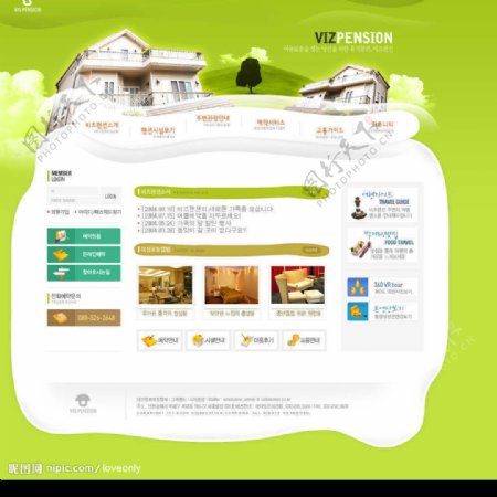 韩国模板网页模板图片