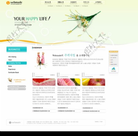 韩国水果网站模板2图片