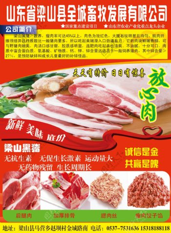 猪肉宣传图片