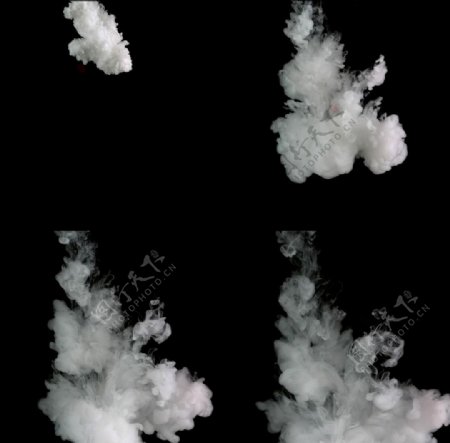 烟雾喷出动态素材图片