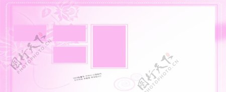 粉色浪漫相框图片