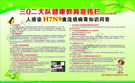 H7N9健康教宣传栏图片