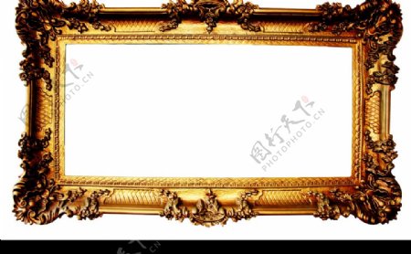 金色欧洲式相框图片