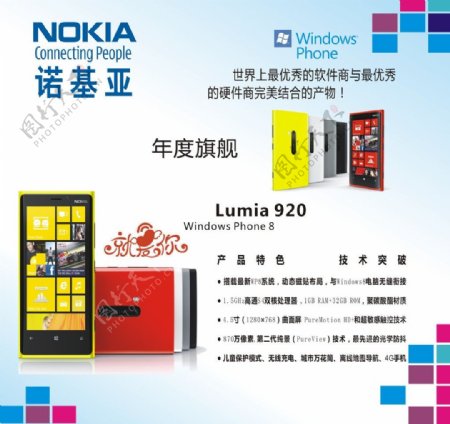 诺基亚Lumia920灯箱片图片