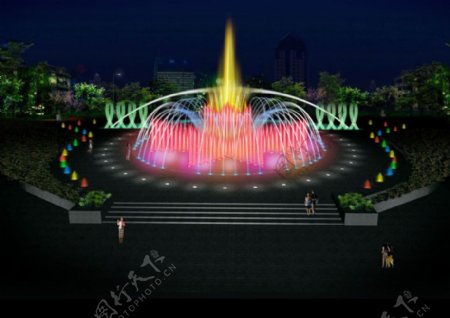 喷泉动画图片