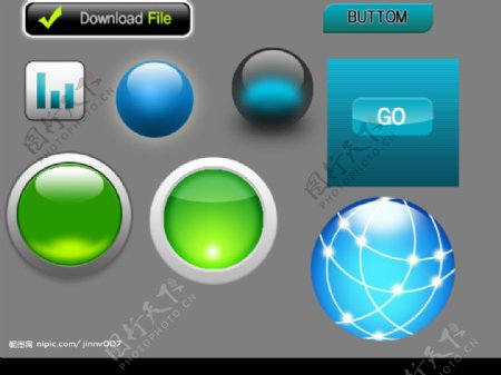 按钮集合图片