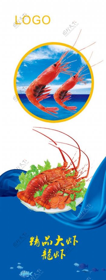 精品龙虾大虾图片