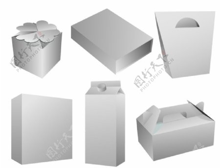 空白纸盒纸箱图片