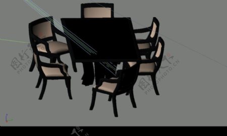 桌椅组合0025