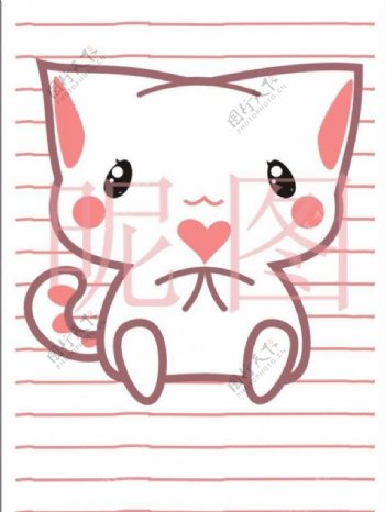 可爱小猫笔记本图片