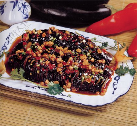 中国美食烧茄子