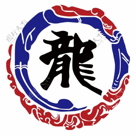 龙英跆拳道道馆logo