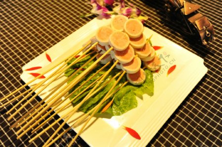 鲍味鱼片串串餐厅拍摄