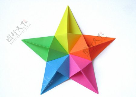 折纸彩色星星