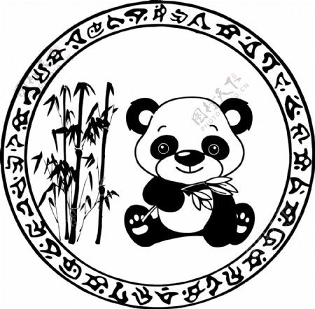 熊猫竹子符文