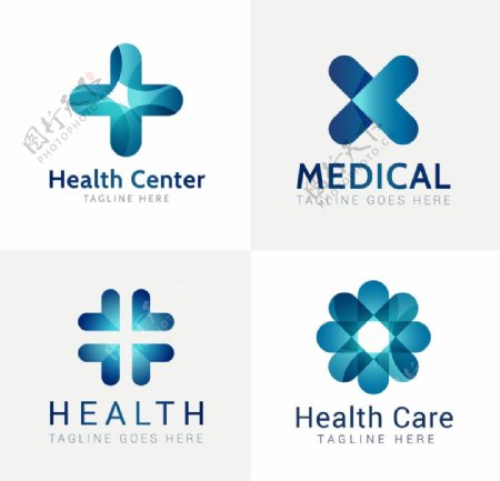 蓝现代医疗中心标志