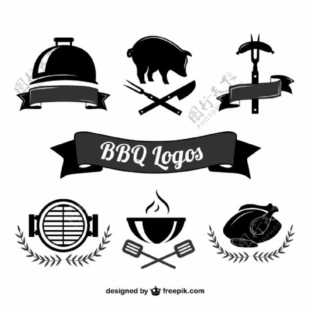 BBQ烧烤logo标志