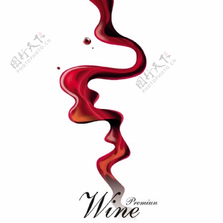 创意动感葡萄酒海报