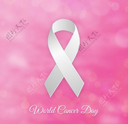 癌症日粉红色的背景