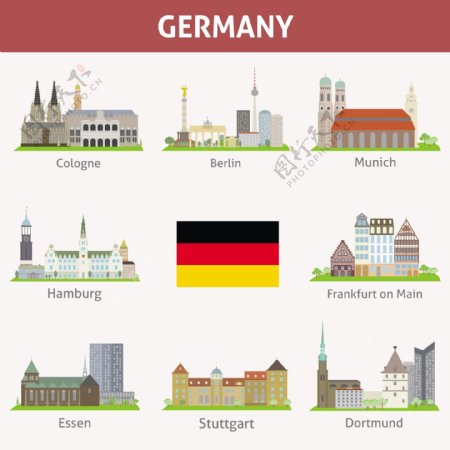 德国地标建筑素材