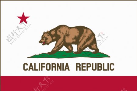 美国加利福利亚州旗