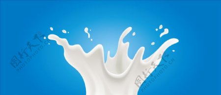 牛奶喷溅背景设计