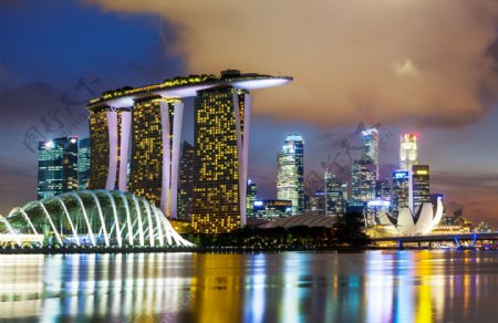 新加坡金沙酒店夜景