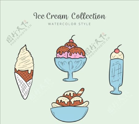 美味的夏日冰淇淋
