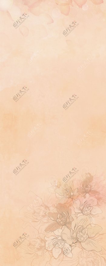 易拉宝粉色背景图
