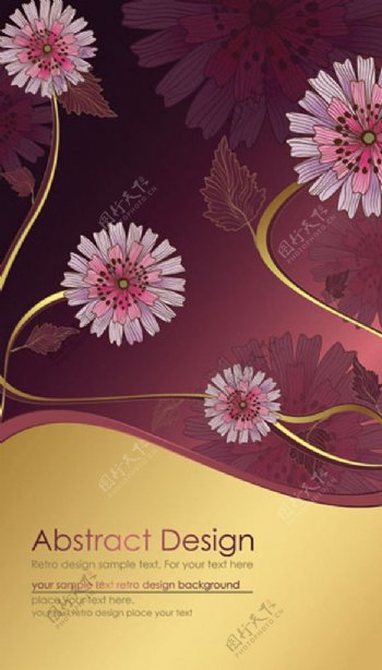 欧式花朵底纹背景