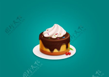 Q版可爱的小蛋糕