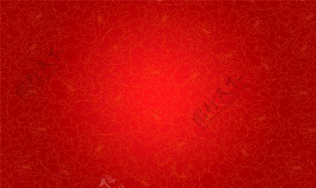 红色牡丹花纹底图