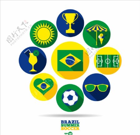 巴西足球元素