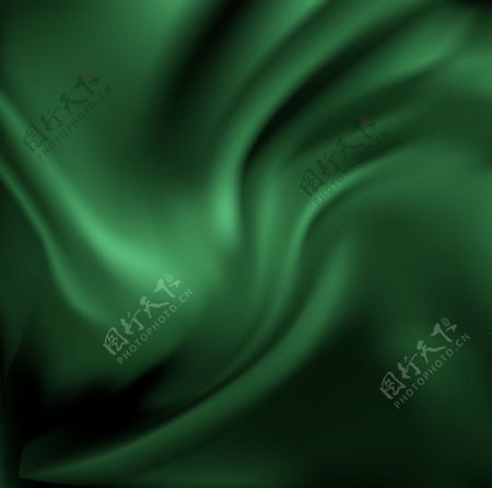 绿色丝绸背景矢量素材
