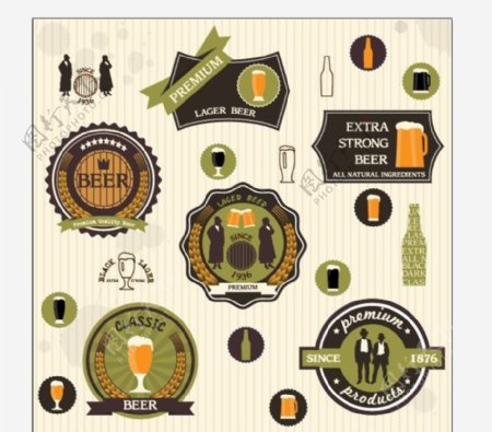 啤酒徽章logo