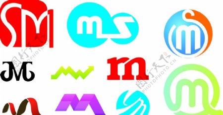 SM字母造型